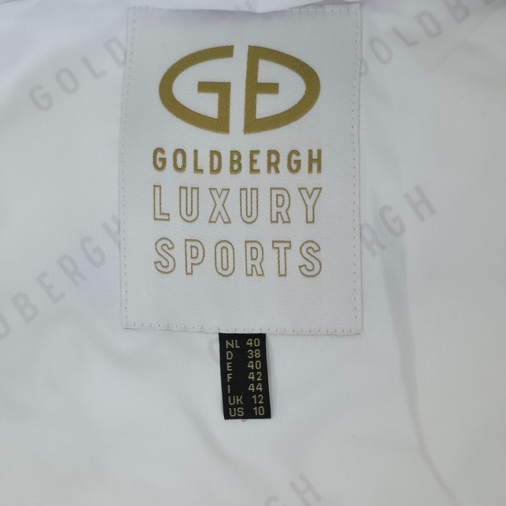 Goldbergh Bufera Quilted Ski Jacket White Hooded Down Puffer Coat Size 10 NWT - Picture 13 of 14